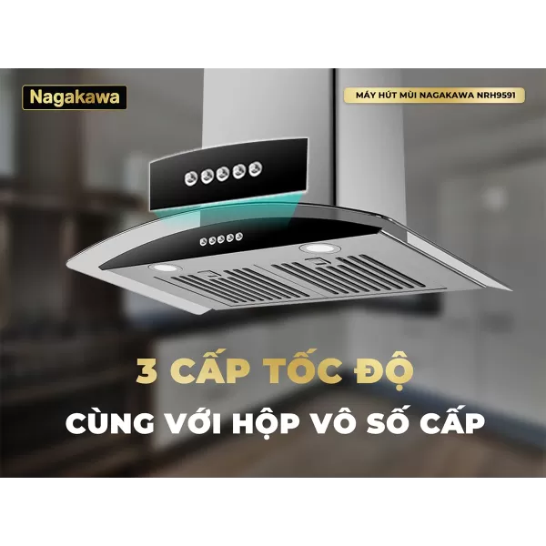 Máy hút mùi Nagakawa NRH9591