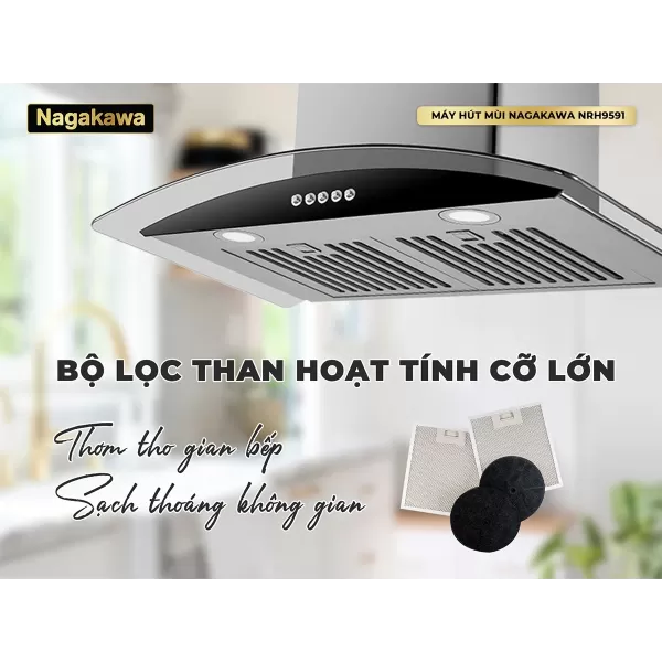 Máy hút mùi Nagakawa NRH9591