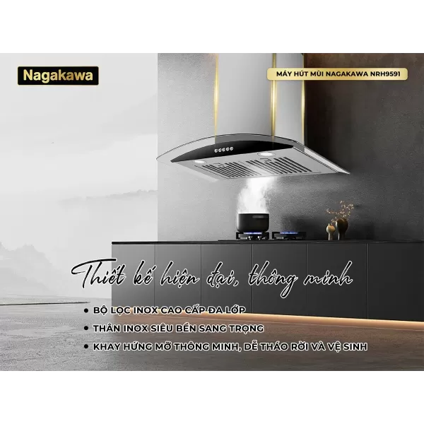Máy hút mùi Nagakawa NRH9591
